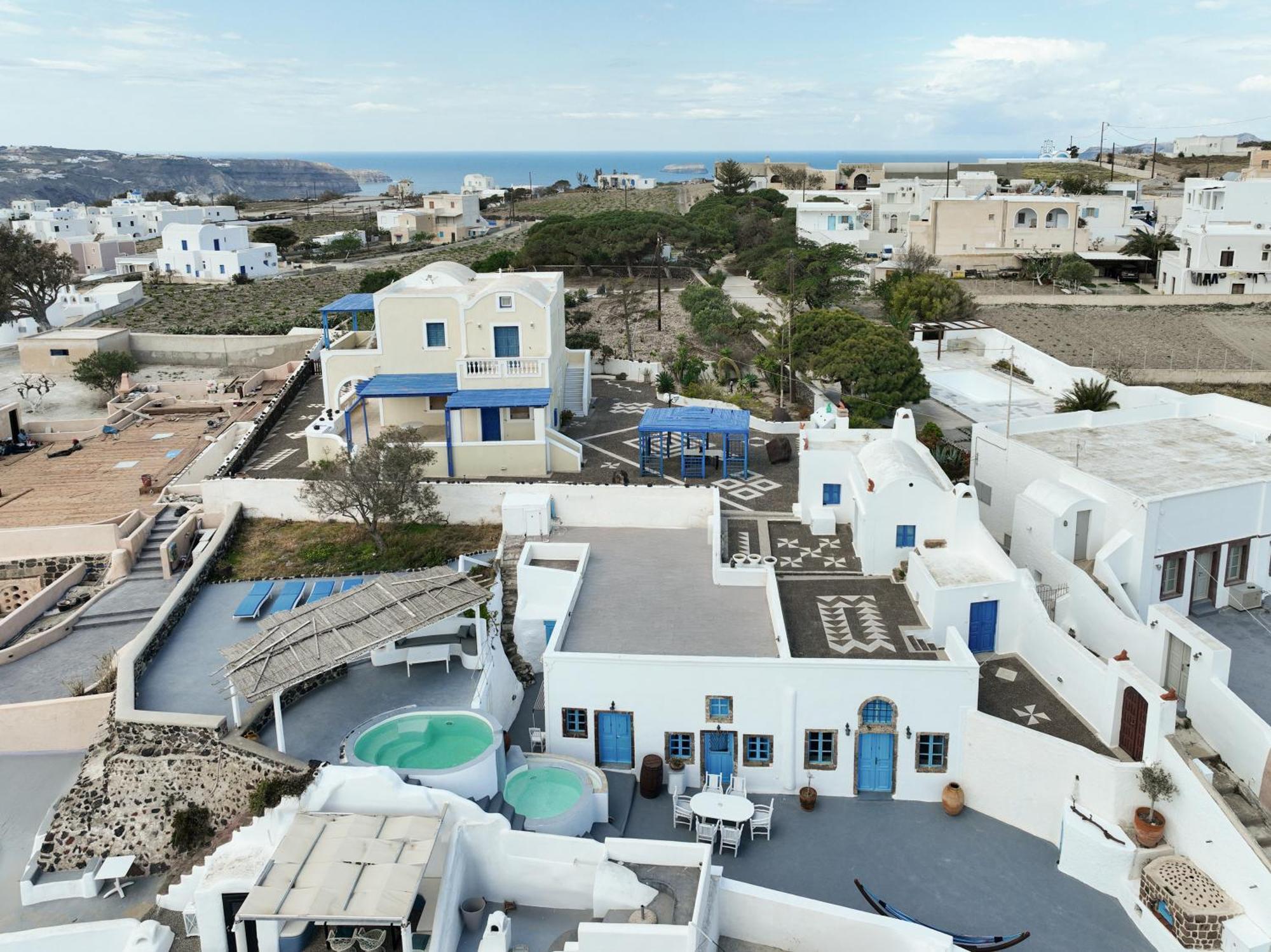 Simantiri Private Villa Megalochori  Luaran gambar
